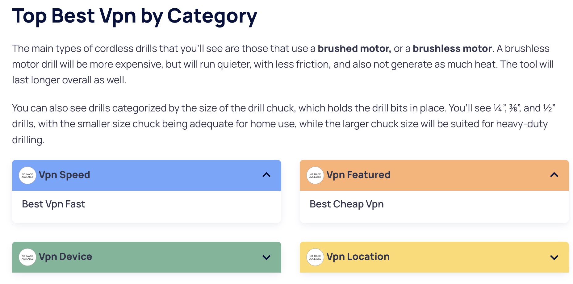 Filter by categories